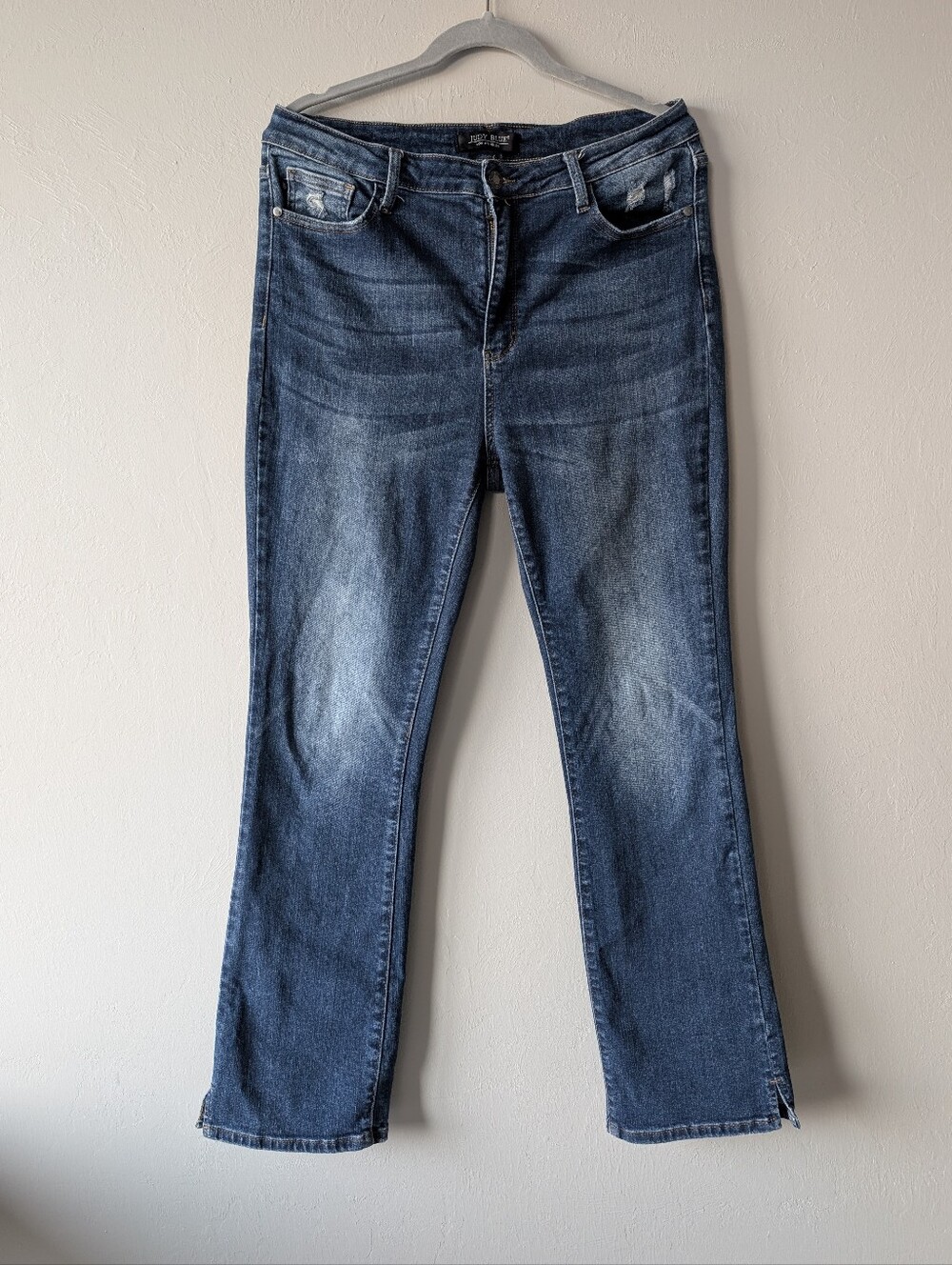Judy Blue Slim Boot cut High Rise Stretch Classic Blue Denim Jeans Size 34